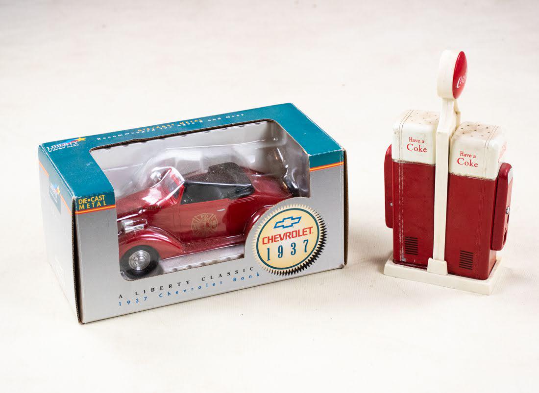 2 Diecast Fire Fighter Cars & 1 Coca-Cola Diecast (1 of 3)