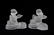 M.I. Hummel Avon Pair of Crystal Candlestick Holders - 2
