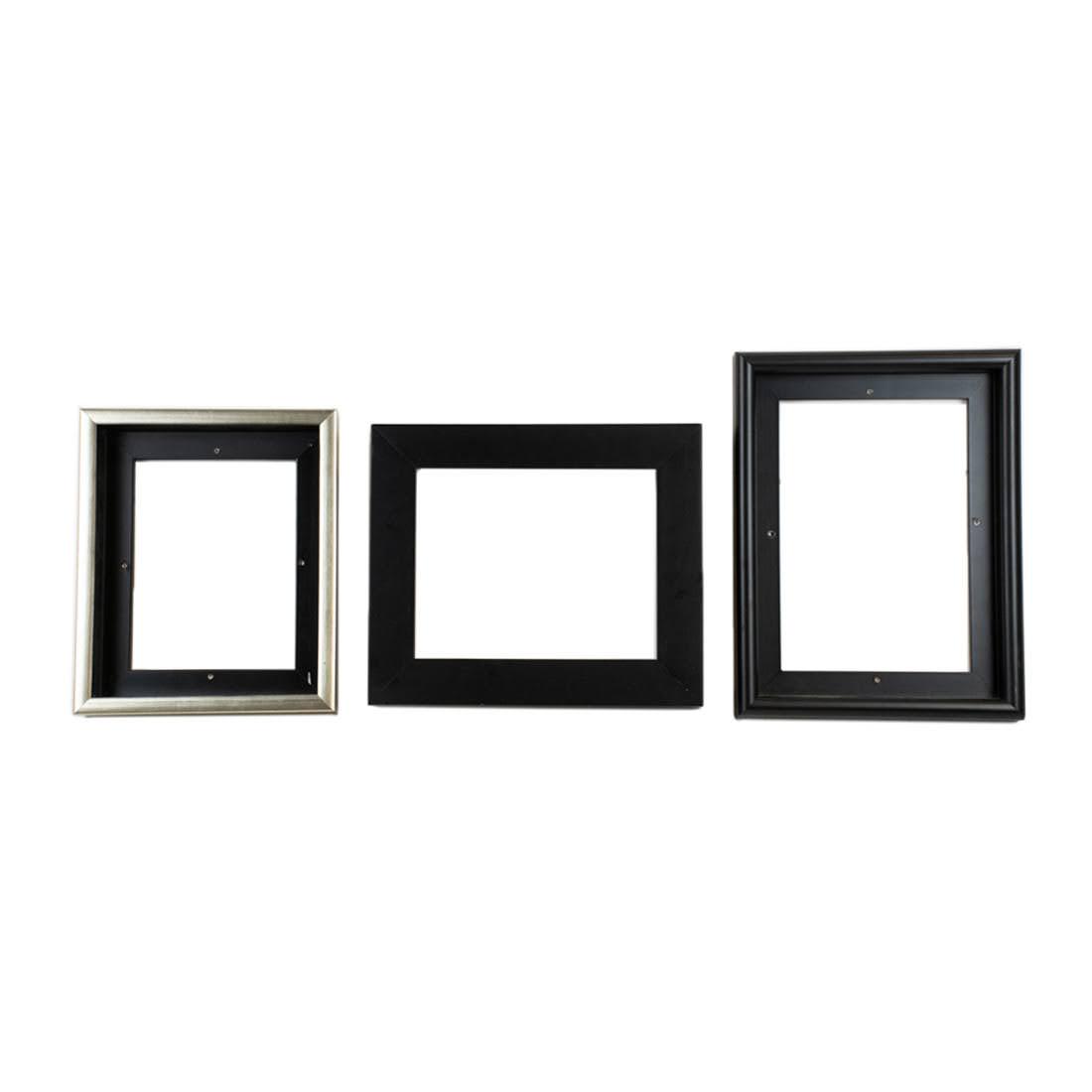 Group of 3 Black Wood Frames (1 of 7)