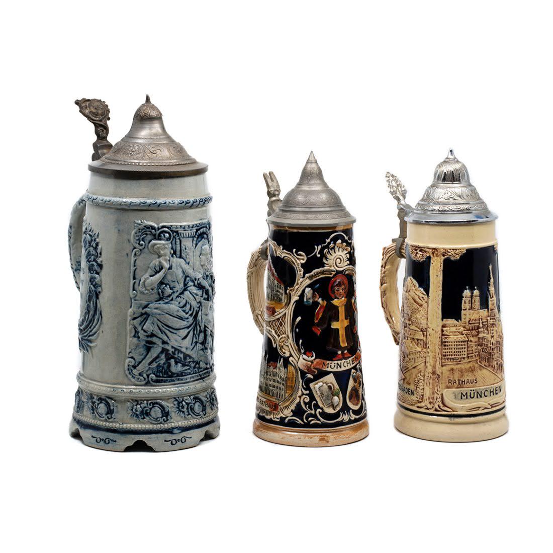 Group of 3 German Beer Steins (1 of 12)
