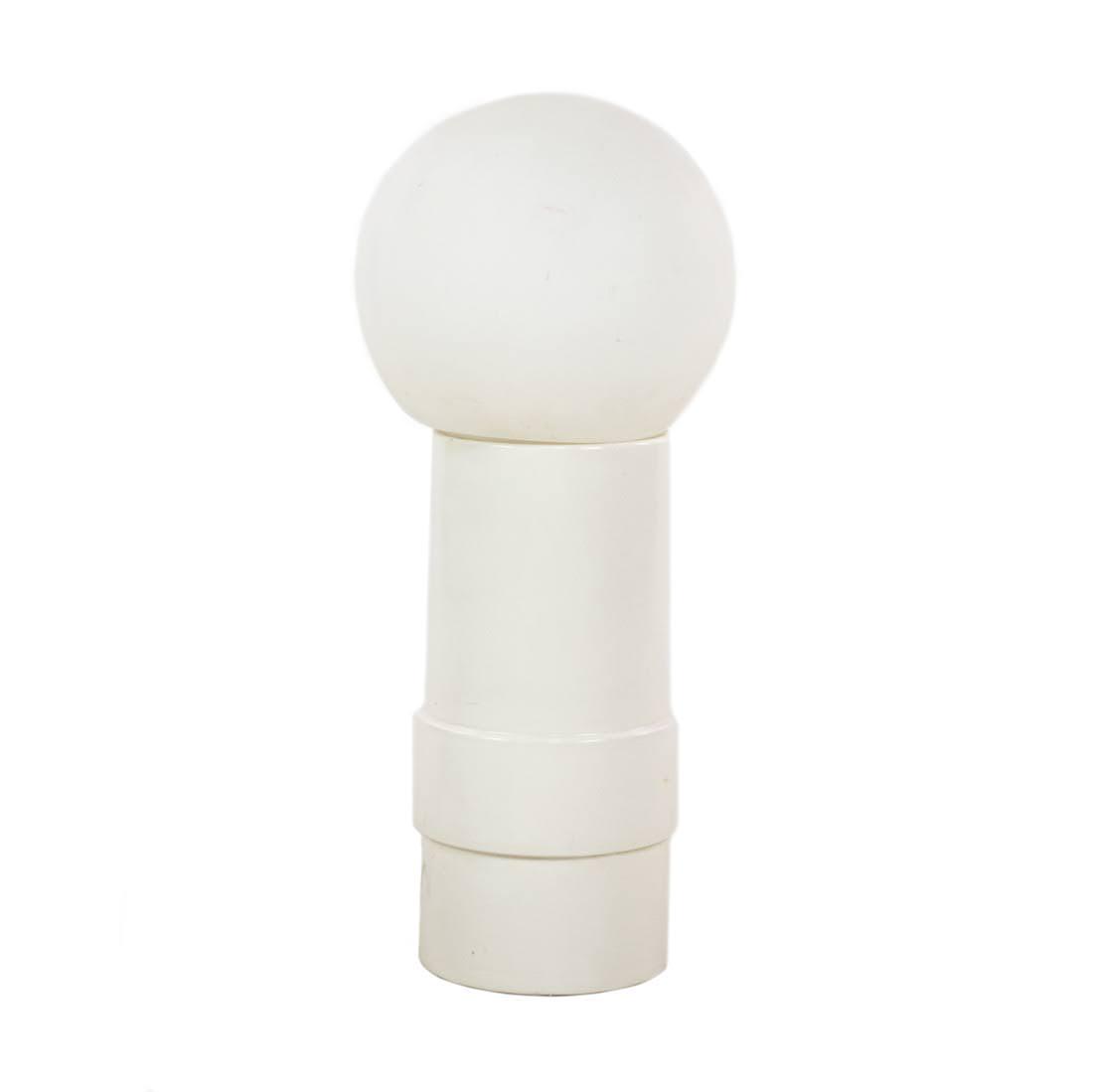 Mid-Century Modern White Globe Table Lamp (1 of 7)