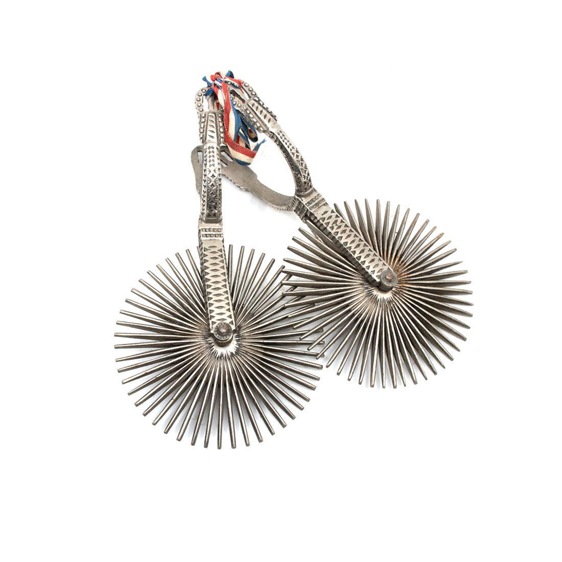 Chilean Huaso Nickel Plated Cowboy Spurs (1 of 8)