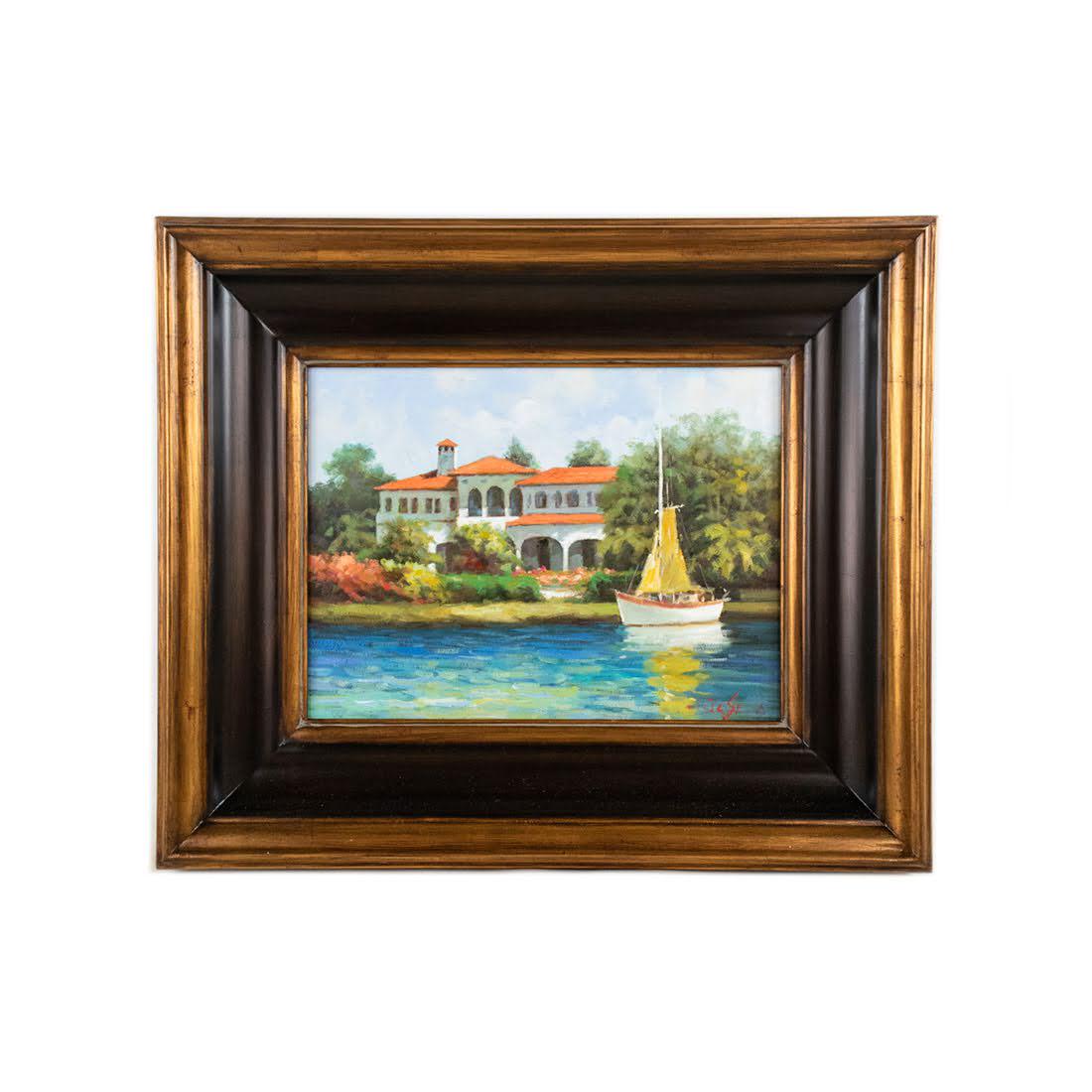 J.C. Seo O/C Harbor Scene (1 of 3)