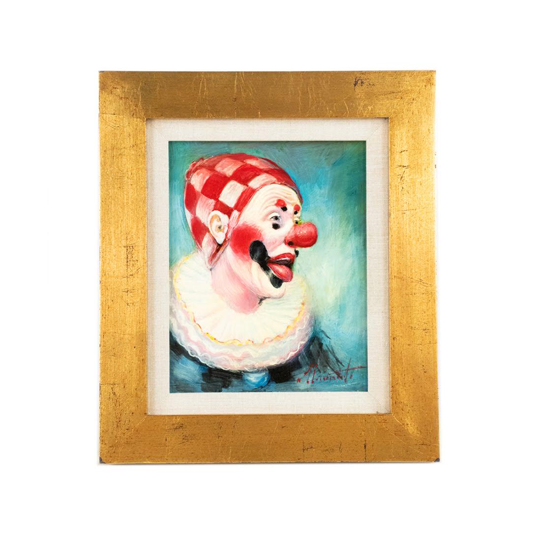 Horvath Wood Print Clown Portrait (1 of 3)