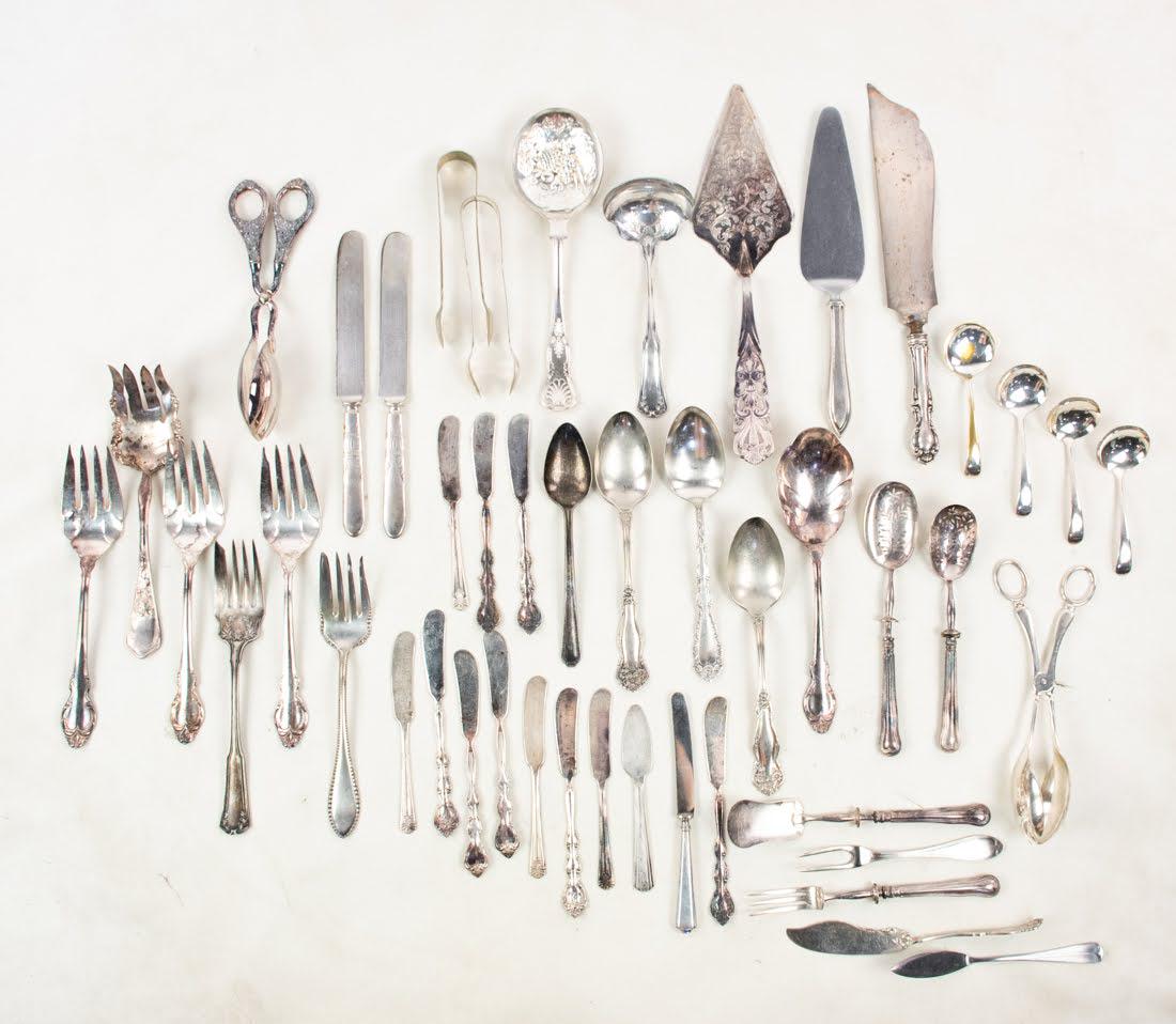 Group of Assorted Antique Silverware (1 of 10)