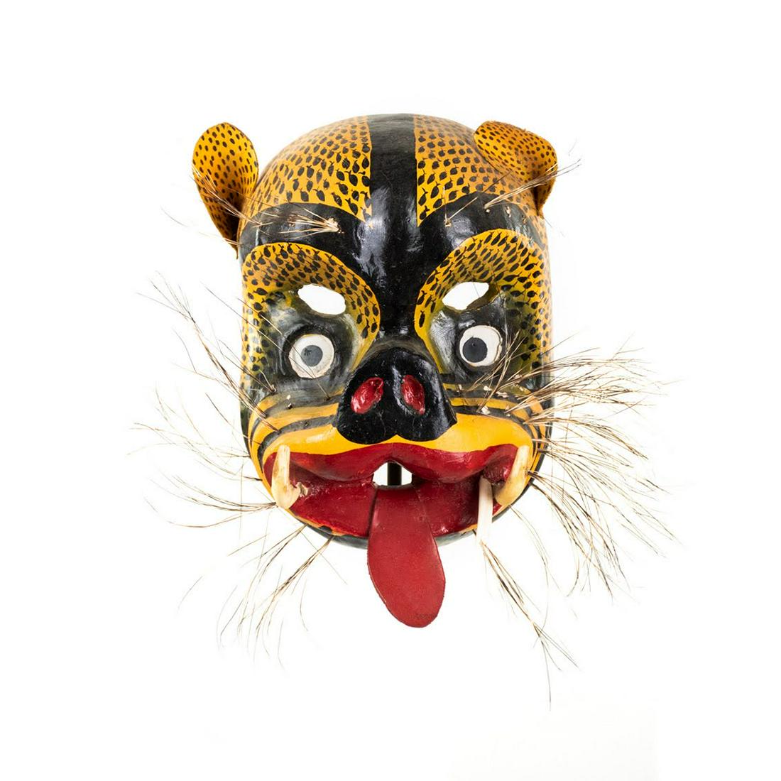 20th C. Mexican Folk Art Jaguar Mask (1 of 10)