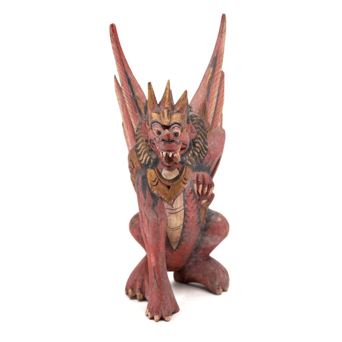 Indonesian Bali Kirin Palace Guardian Figure Sculpture (1 of 7)