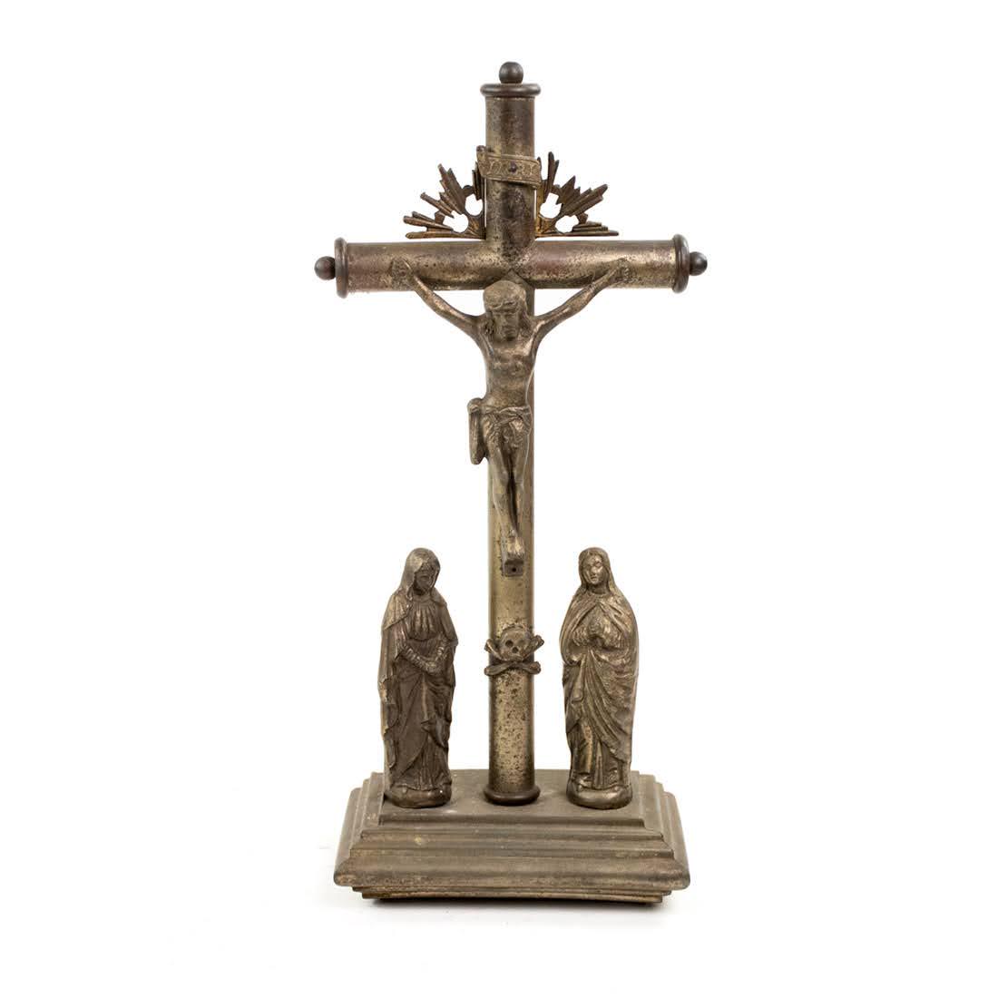 19th Century Eastern European Silver Plate Crucifix (1 of 11)