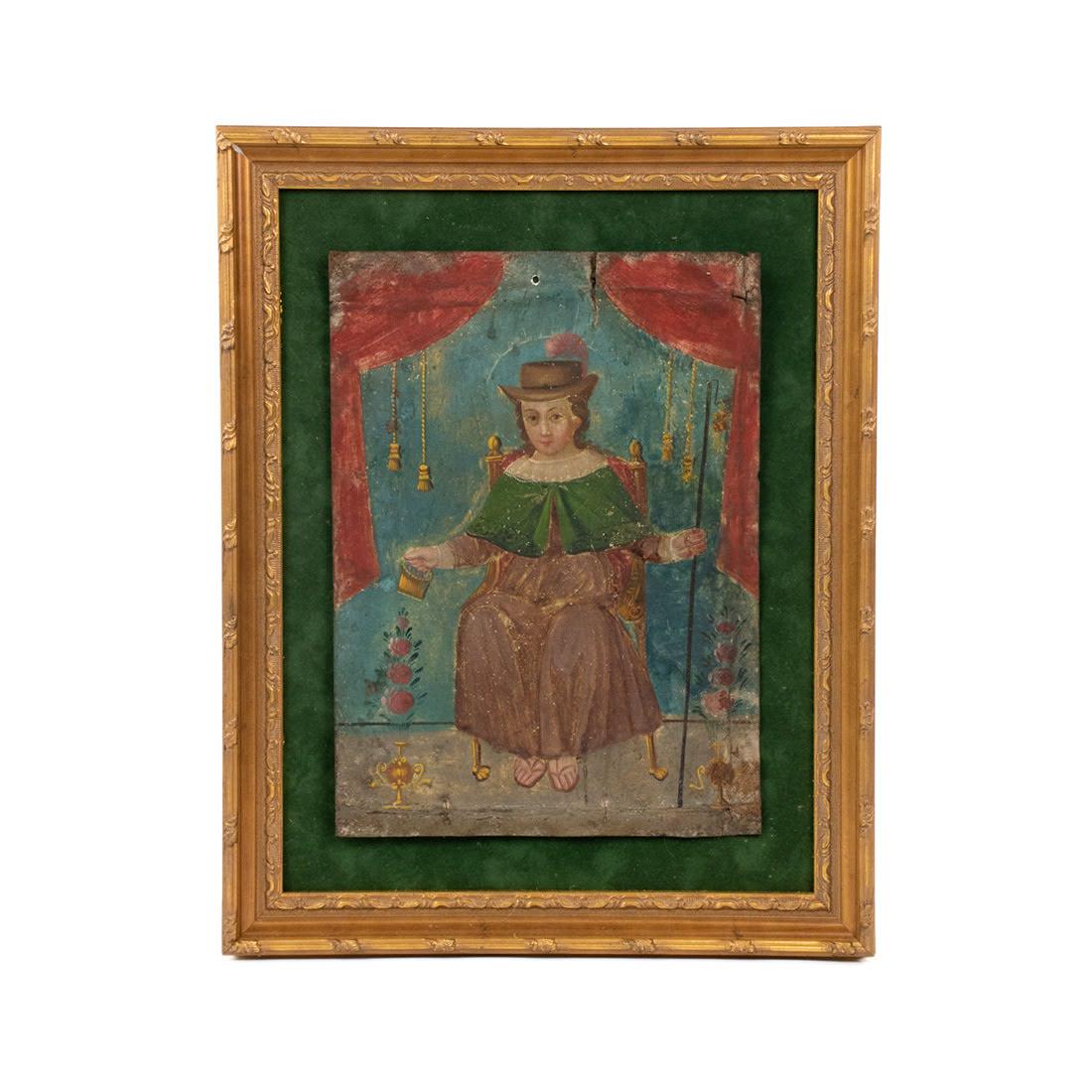 Mexican Santo Nino de Atocha Retablo (1 of 9)