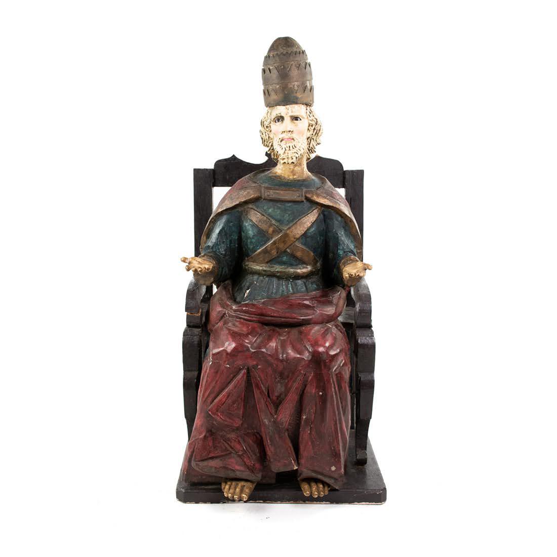 19th C. Guatemalan Santo del Padre Eterno Sculpture (1 of 12)