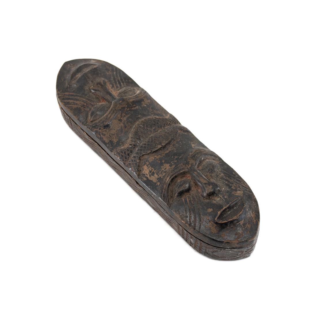 African Congo Kuba Style Lidded Makeup Container (1 of 6)