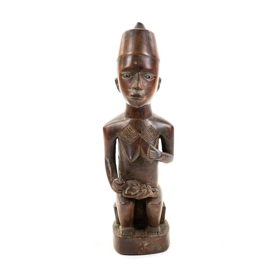 African Congo Style Islamic Maternity Figure Sculpture (1 of 7)