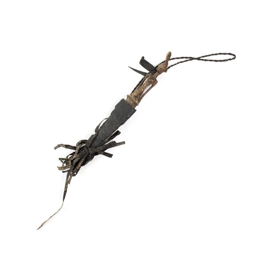 African Nigeria Ogboni Yoruba Knife Dagger and Sheath (1 of 7)