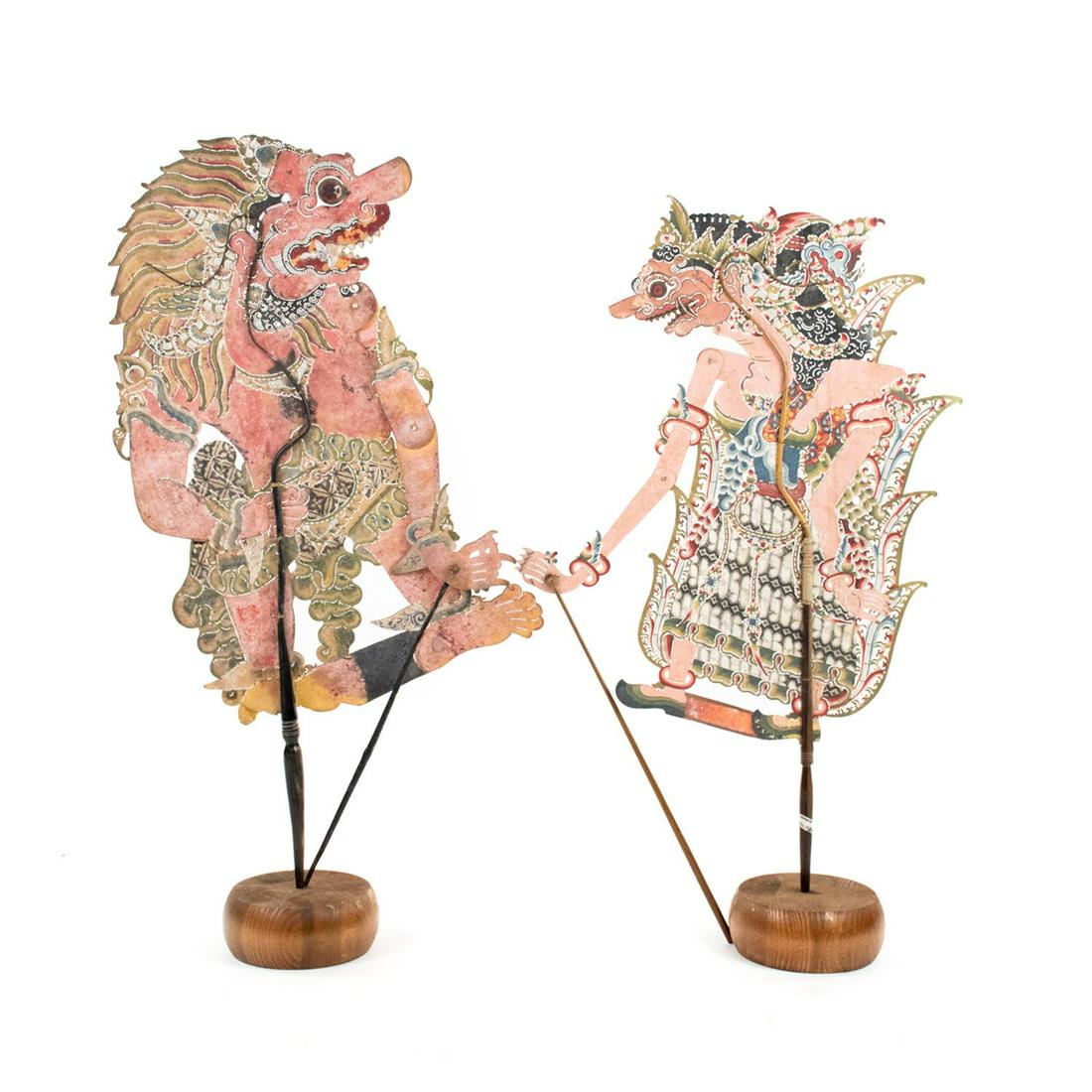 Two Indo Wayang Kulit Batari Durga/Rembut Geni Puppets (1 of 7)