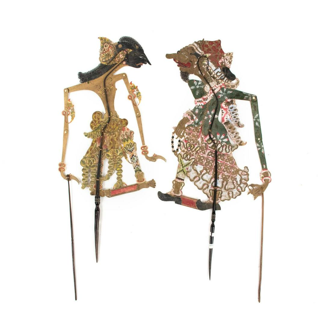 Set of Two Indonesian Wayang Kulit Shadow Puppets (1 of 7)