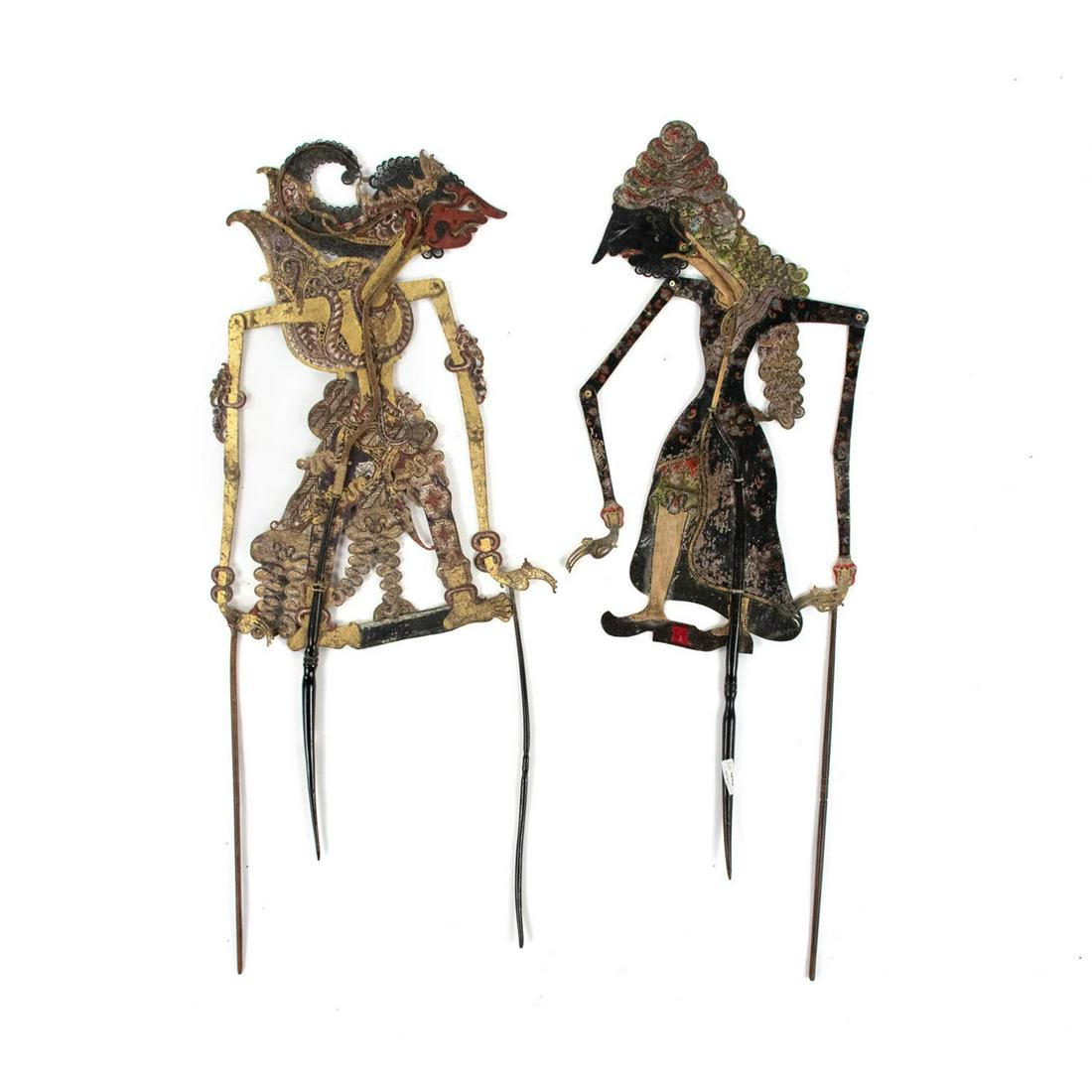 Two Indo Wayang Kulit Raden Keneaka & Resi Puppets (1 of 7)
