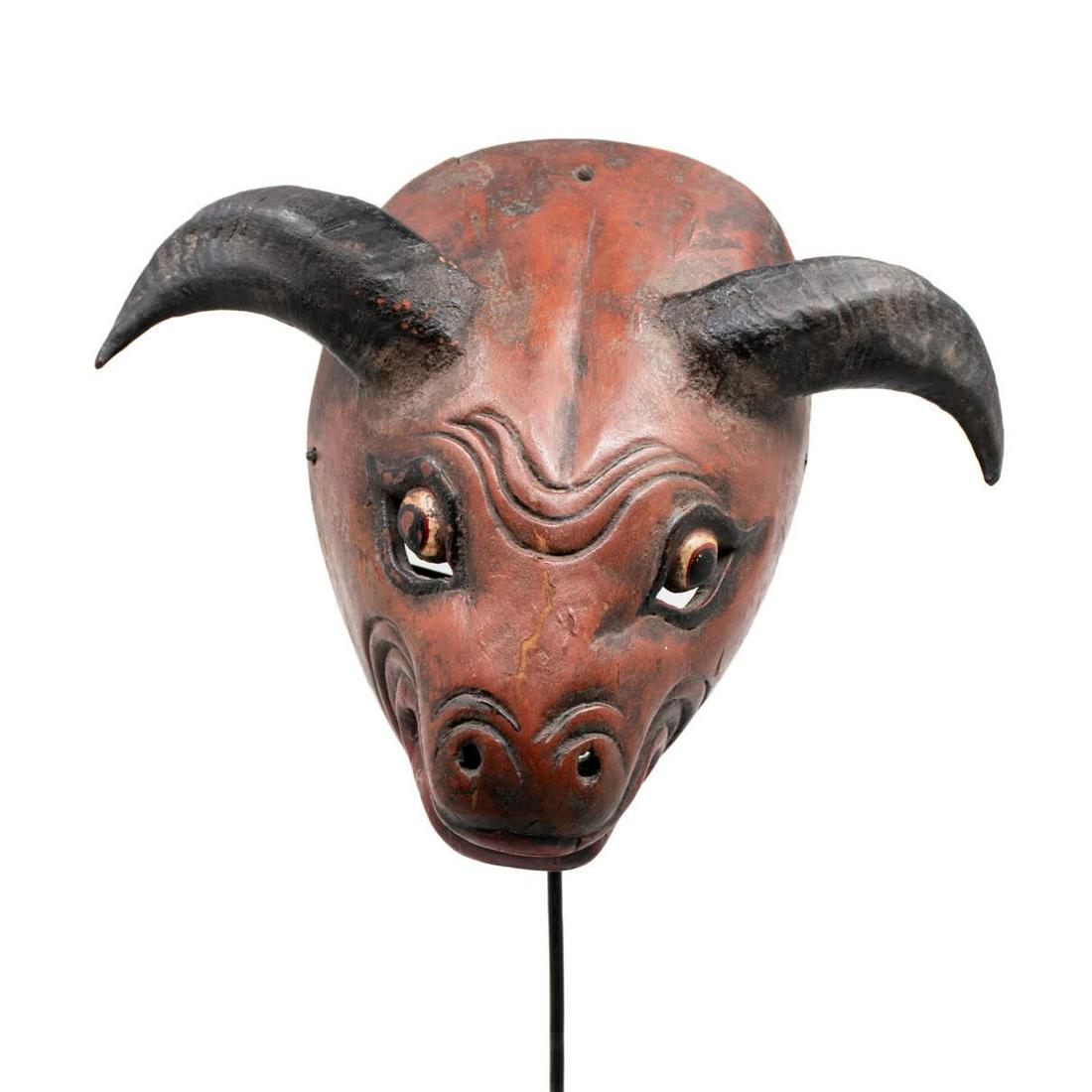 Indonesian Topeng Red Bull Mask (1 of 8)