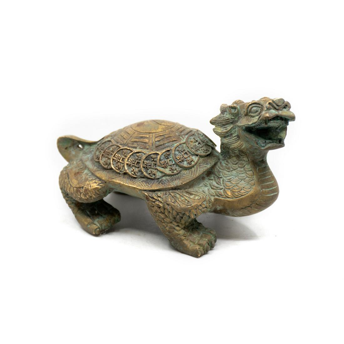 Chinese Brass Mythological BoAo Turtle Figure (1 of 11)