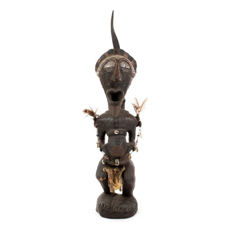 African Congo Songye Nkisi Male Power Figure Sculpture (1 of 11)