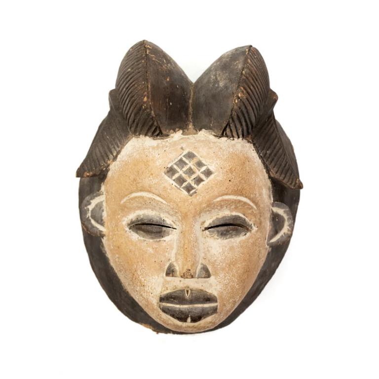 African Gabon Punu Mukudj Funerary Female Mask (1 of 6)