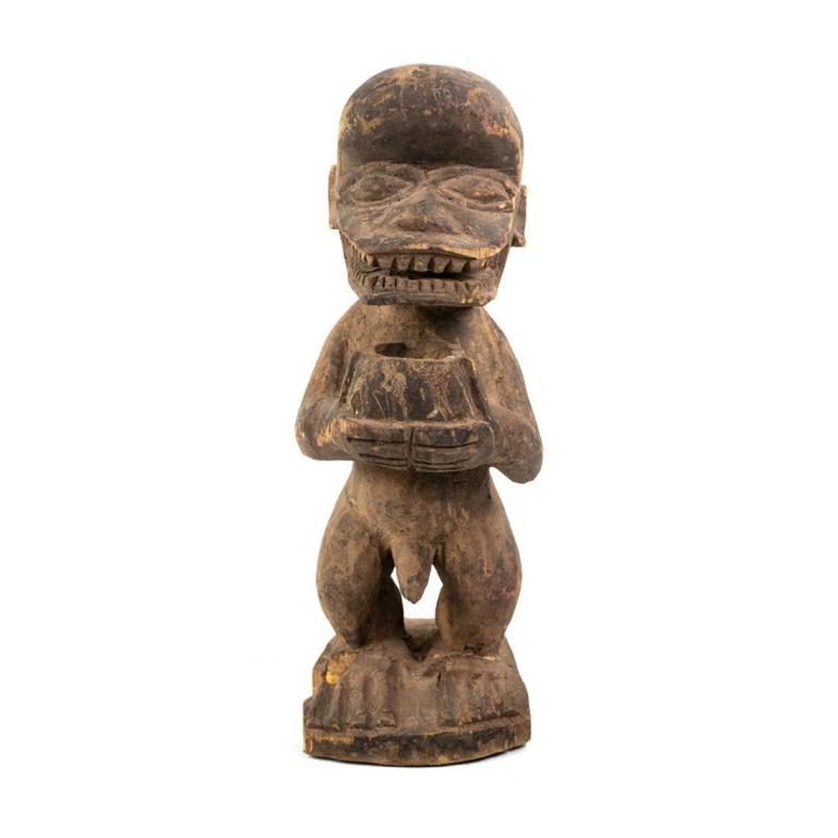 African Ivory Coast Baule Gbekre Baboon Sculpture (1 of 10)