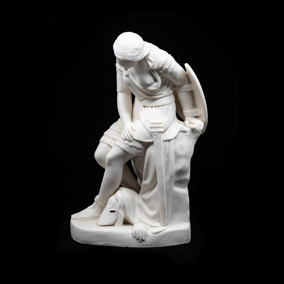 19th C. Minton by John Bell Parian Ware Clorinda Figure (1 of 9)