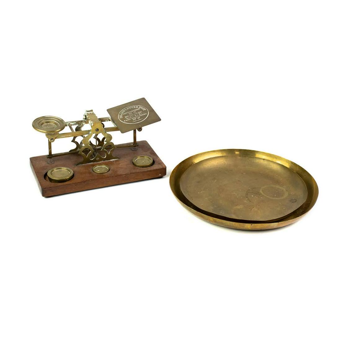 S. Mordan and Co. Brass Postal Scale with Brass Trays (1 of 9)