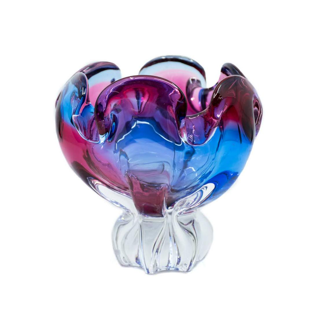 Murano Glass Flower Compote (1 of 9)