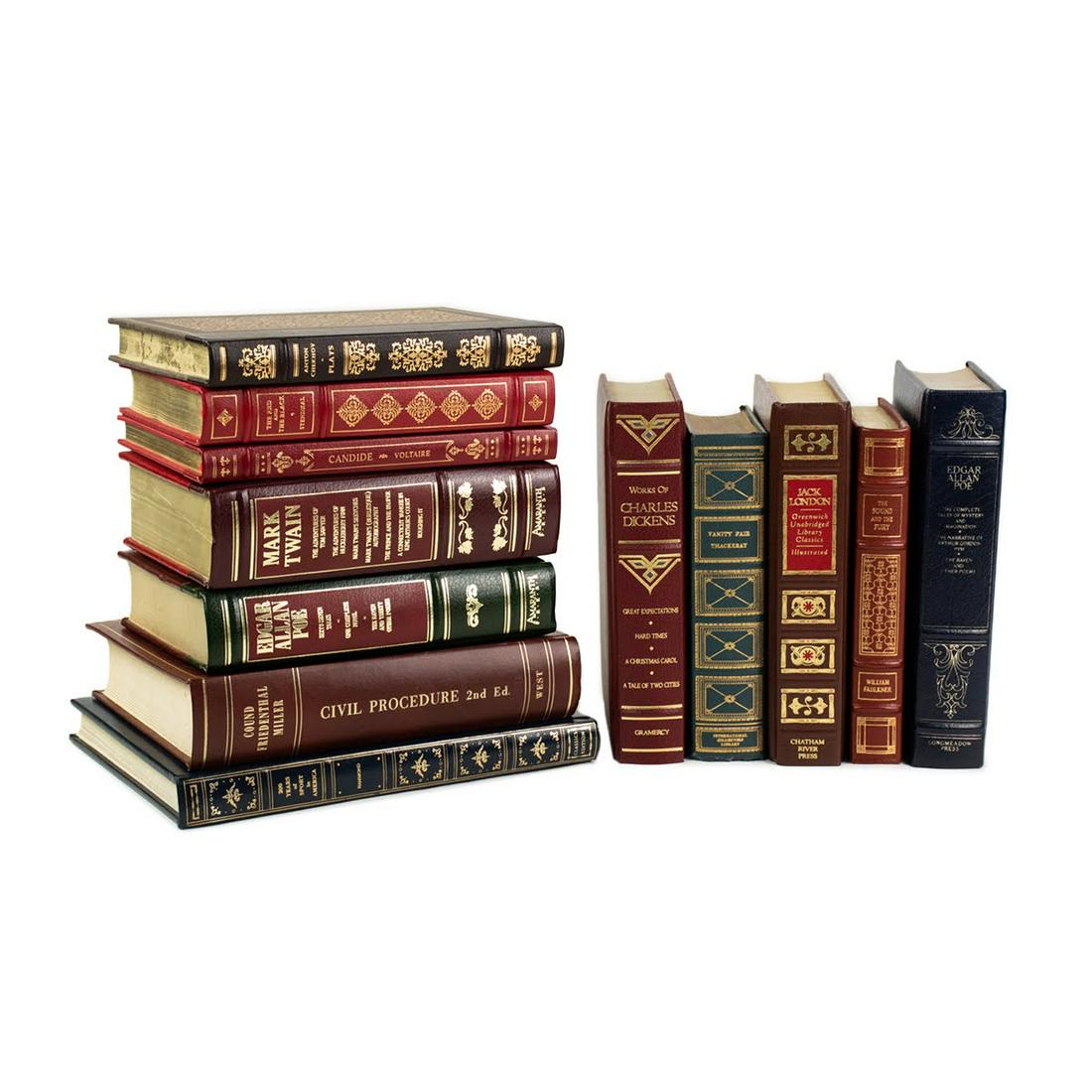 Grouping of Vintage Leather-Bound Books (1 of 8)