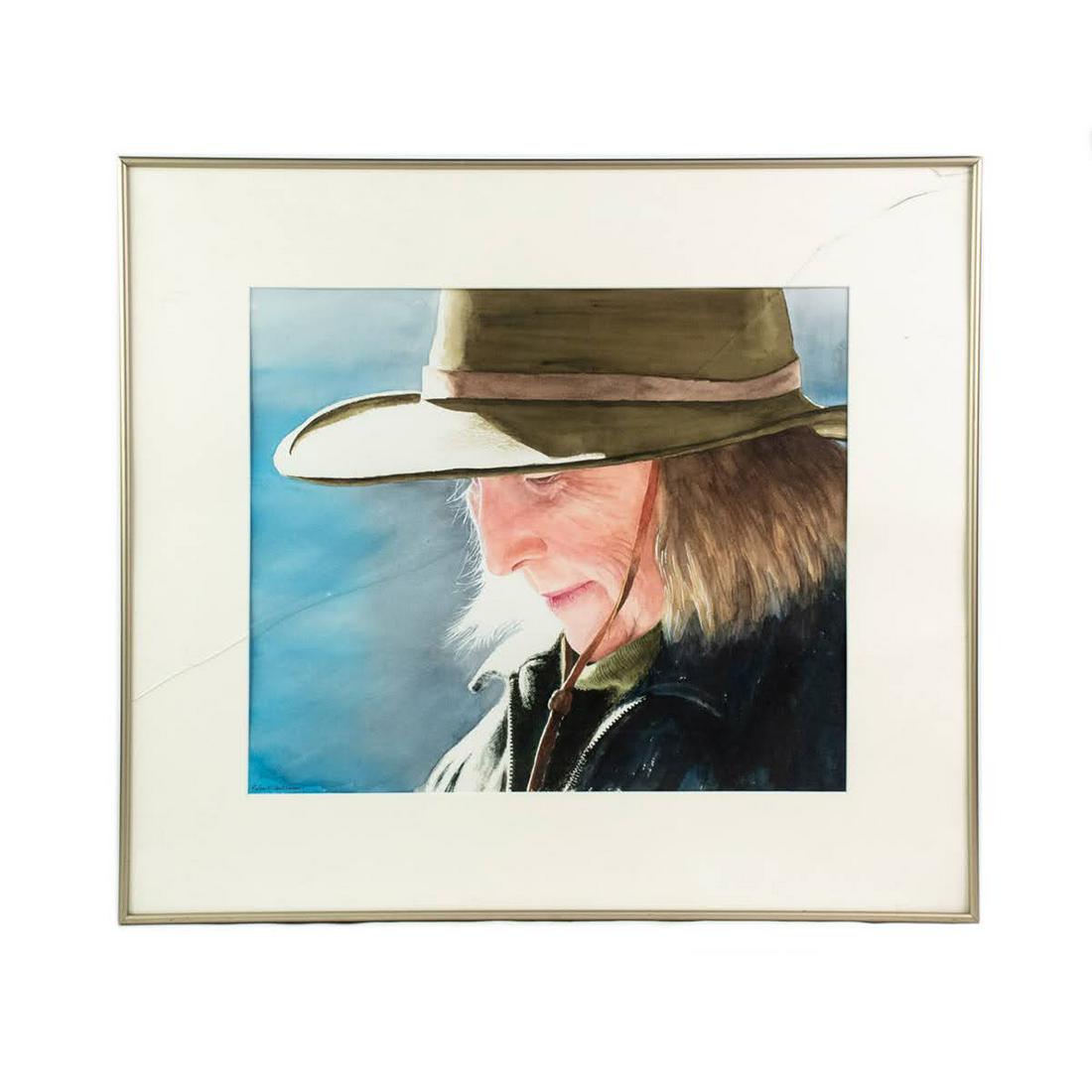 Robert Gutchen Mixed Media Portrait of Georgia O'Keeffe (1 of 13)