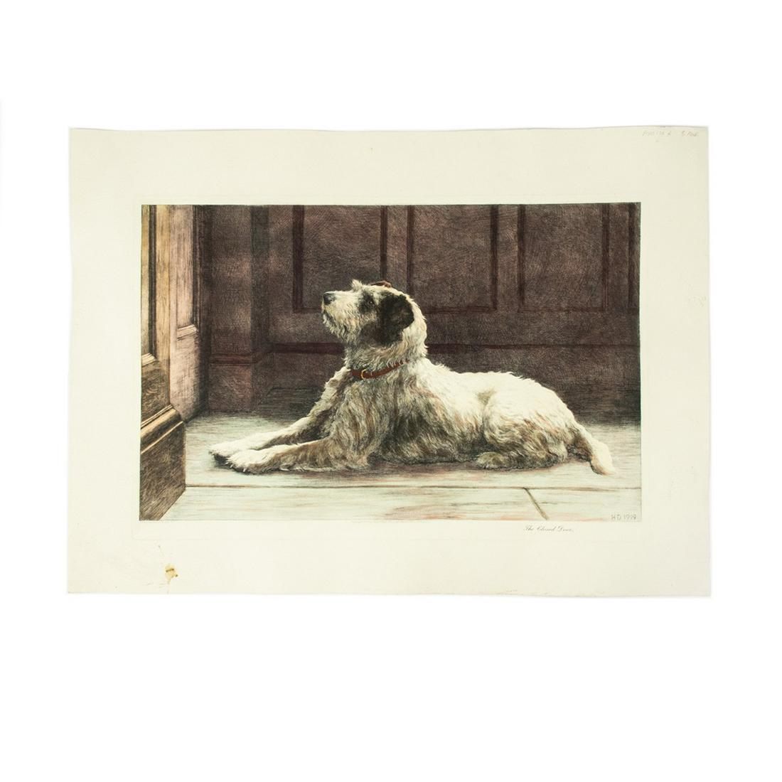 Frost and Reed Herbert Dicksee "The Closed Door": Frost and Reed Herbert Dicksee "The Closed Door" lithograph print.