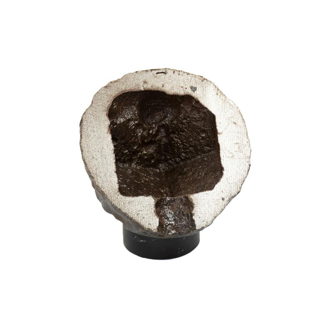 Confederate 12-lb Half Section Polygonal Shell: A Confederate 12 pound half section polygonal shell. Recovered in the 1990s. Provenance: Larry McCoy - Mobile, AL.