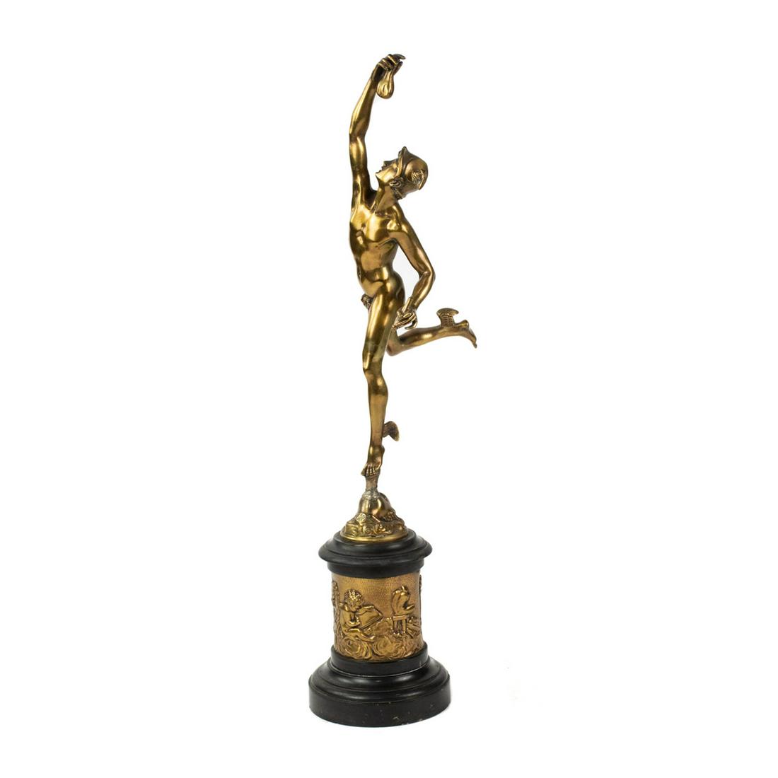 Mercury' Gilt Bronze Statue After Jean de Boulogne (1 of 15)