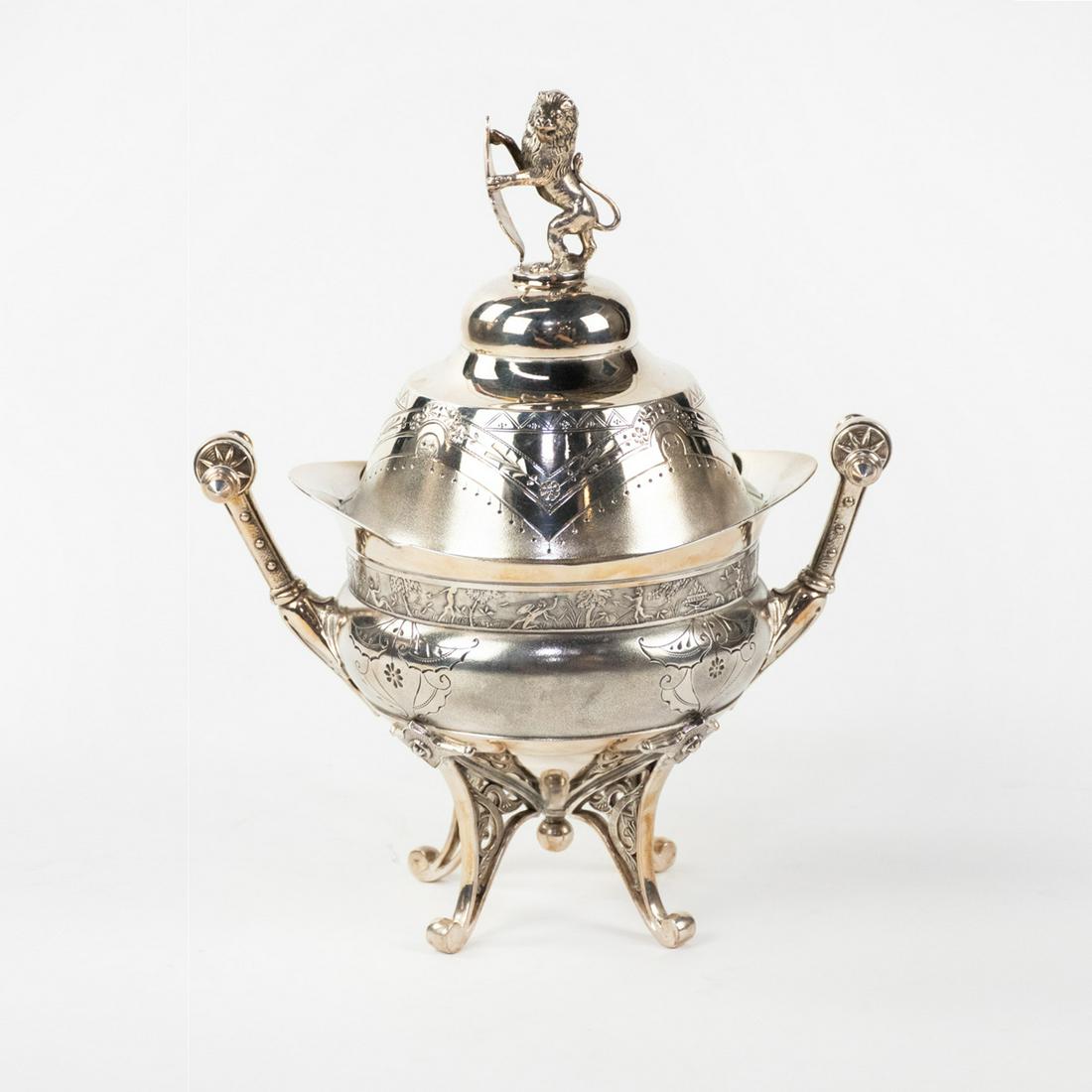 Antique Silver-Plated Chafing Dish (1 of 12)