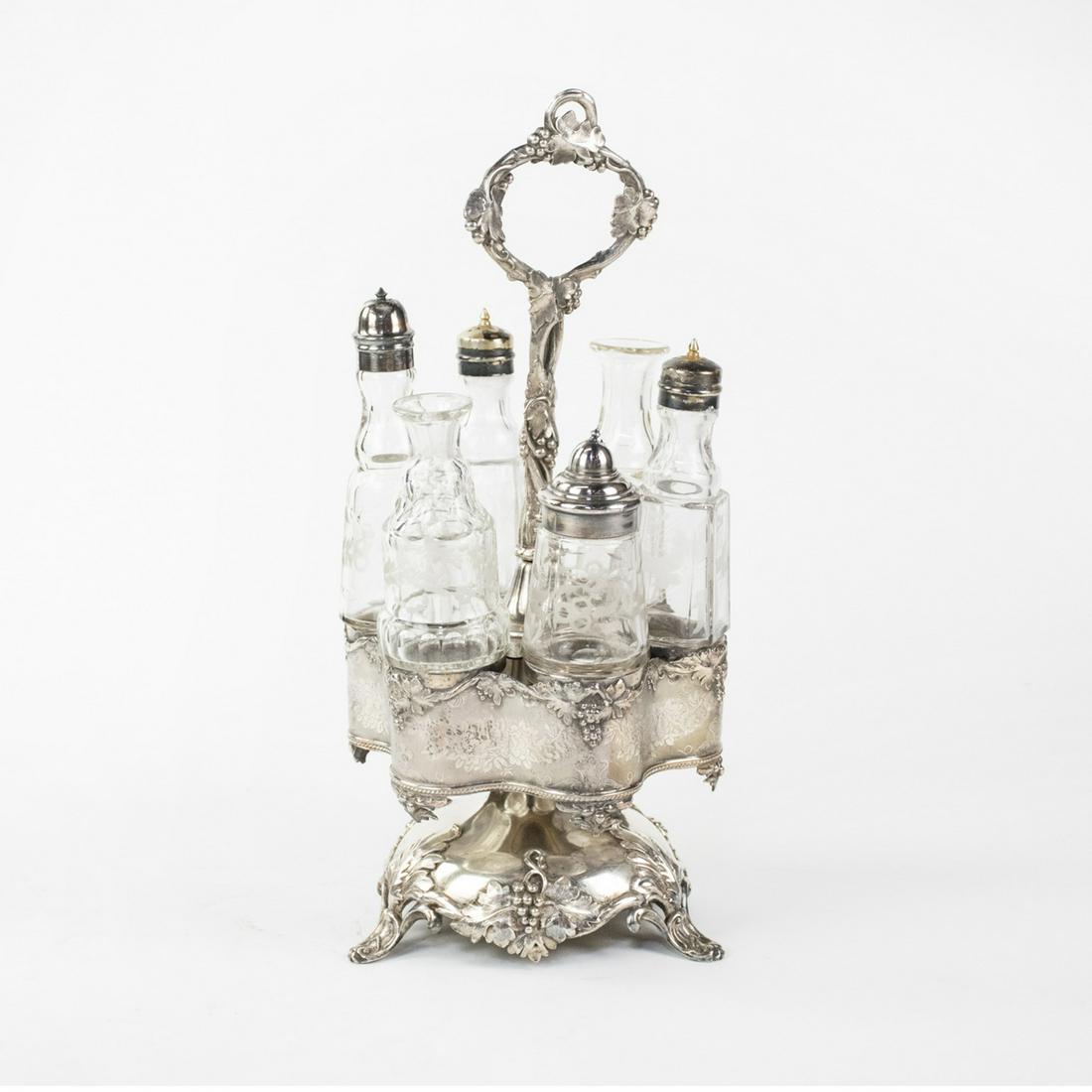 Antique Silver-Plated Cruet Set (1 of 13)