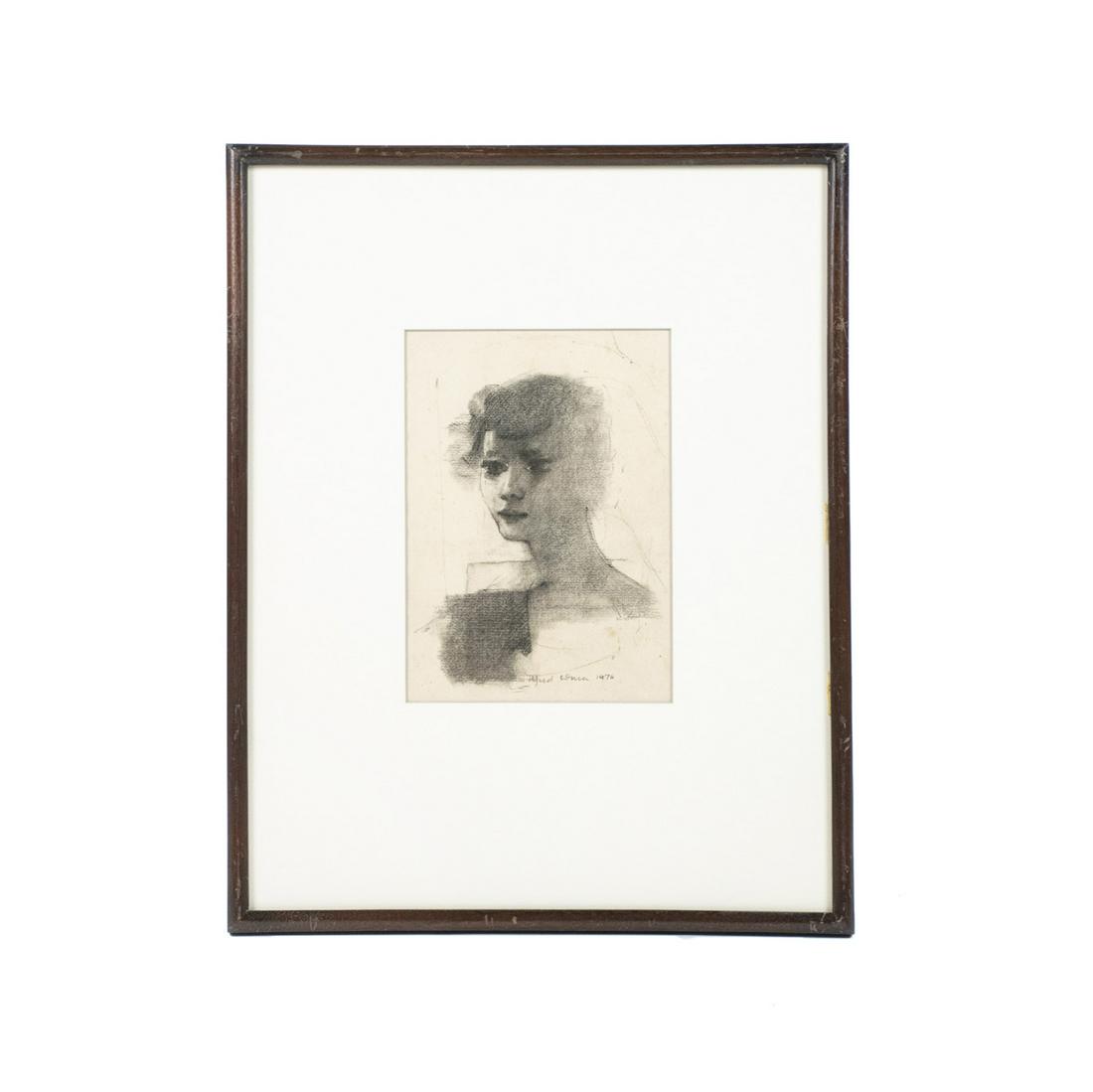 Signed Graphite on Paper Portrait (1 of 7)