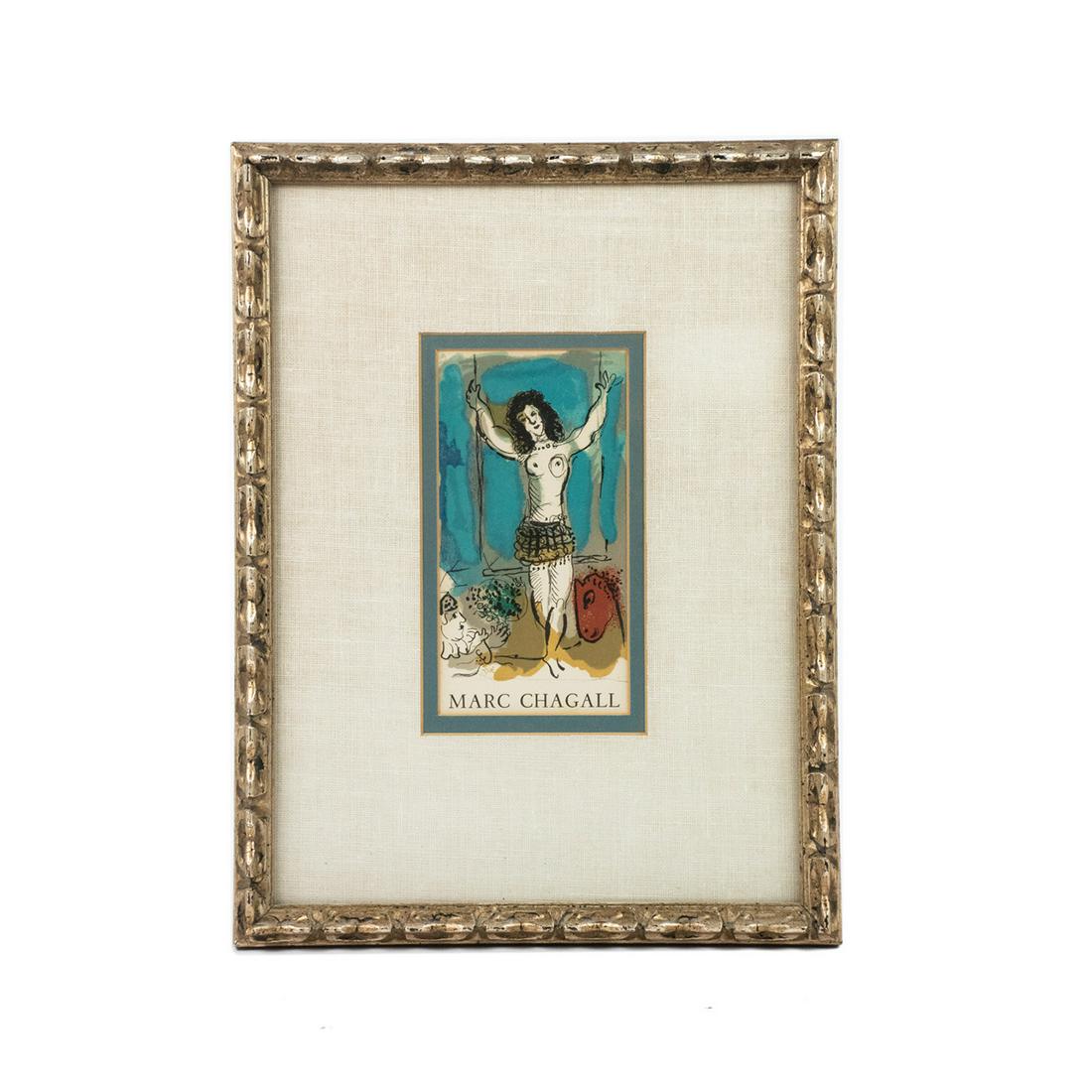 Marc Chagall "Trapeze Acrobat with Bird" Lithograph (1 of 8)