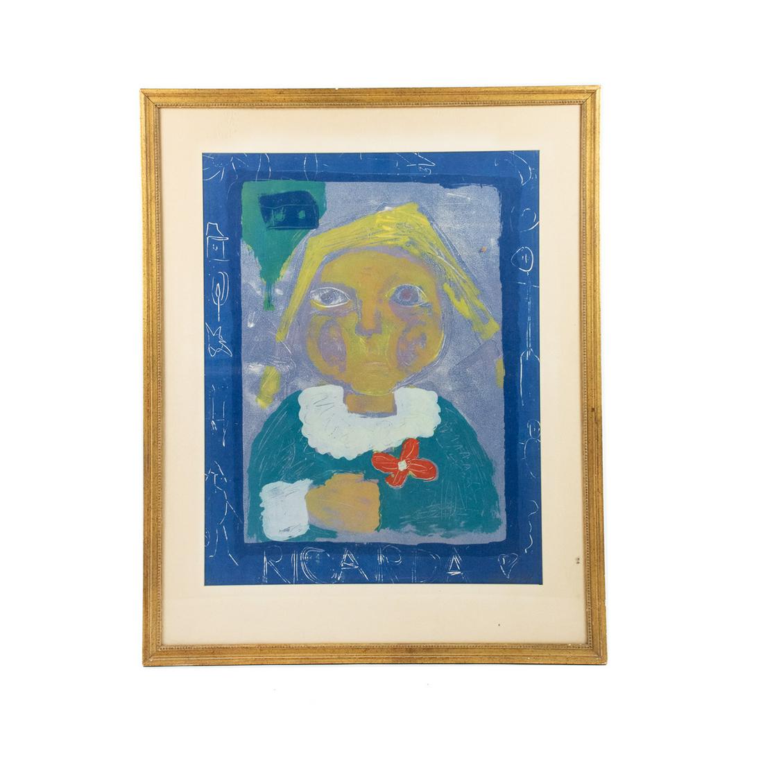 Signed Lithograph on Paper Ricarda Huch Portrait (1 of 13)