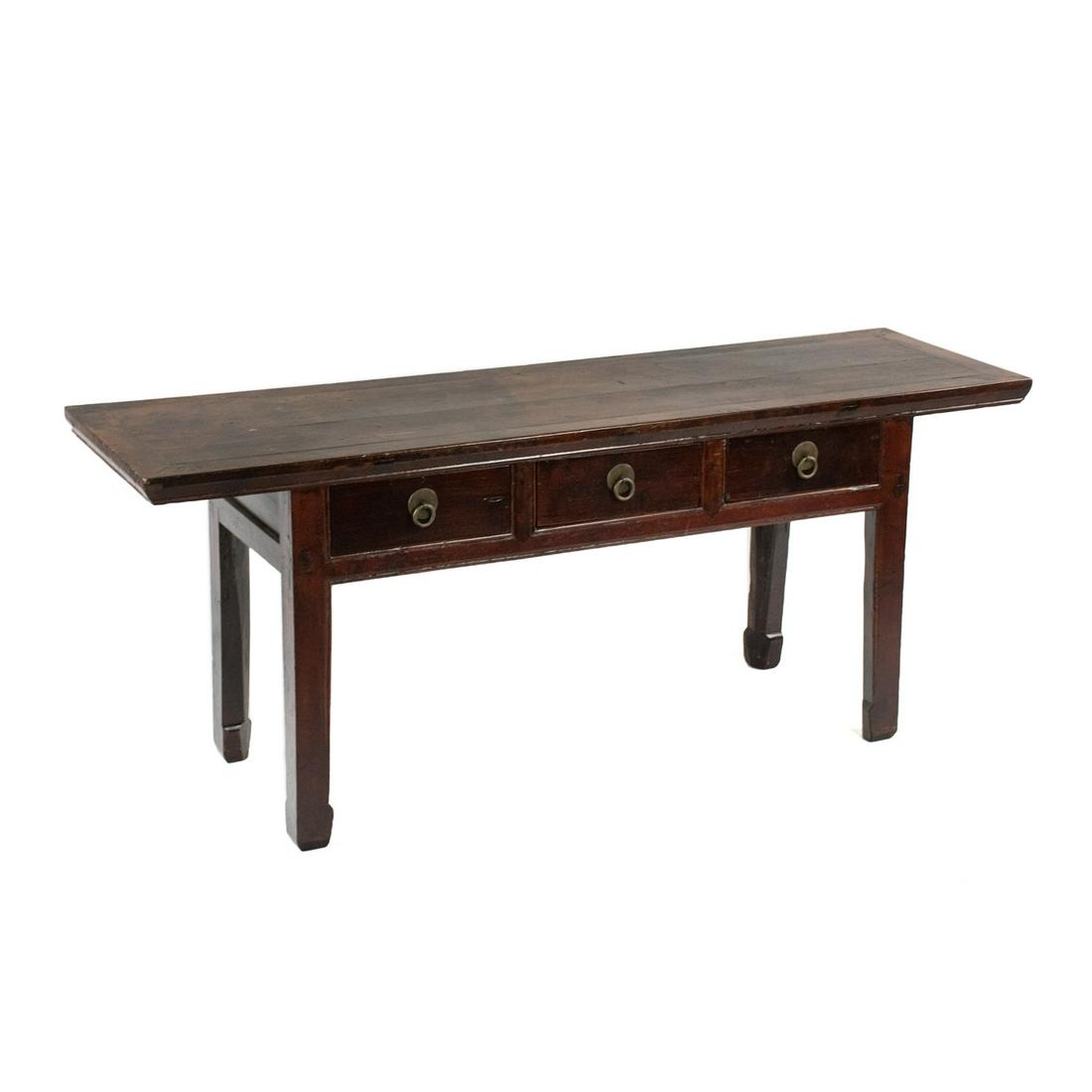 19th C. Chinese Ming Kang Low Altar Table (1 of 19)