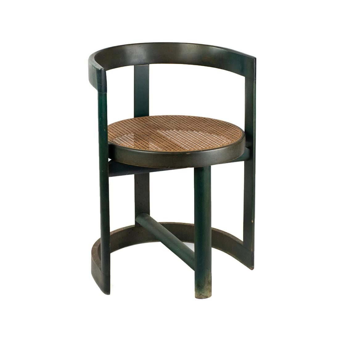 Thonet Style Green Caned Round Side Chair (1 of 20)