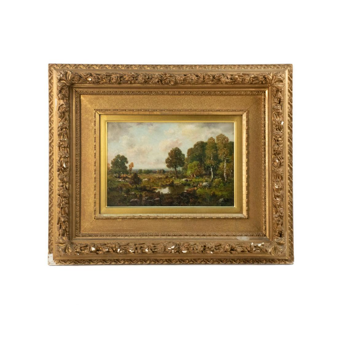 C.E. Picault Signed Oil on Board (1 of 15)