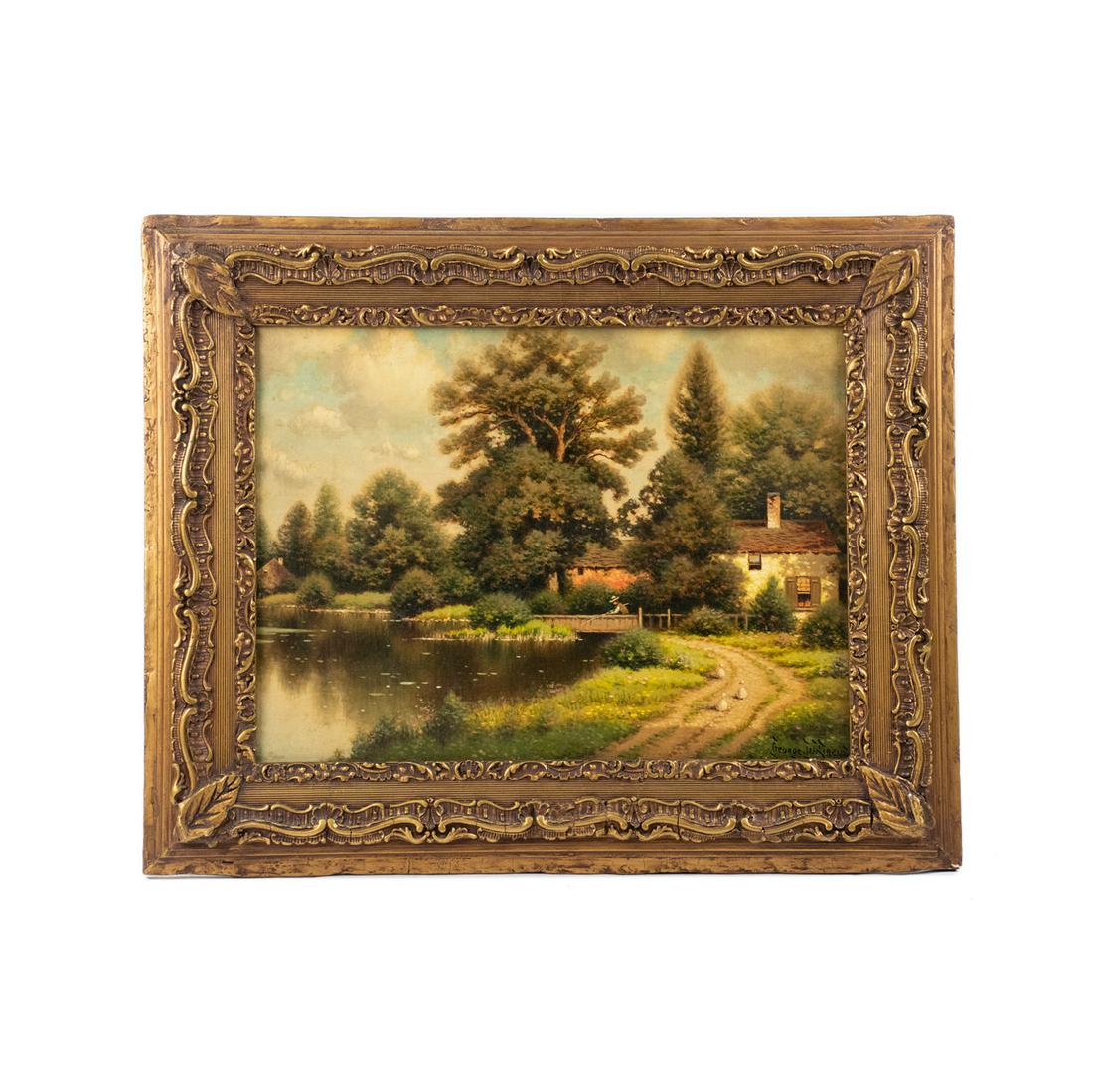 George W. Drew Signed Oil on Board (1 of 15)