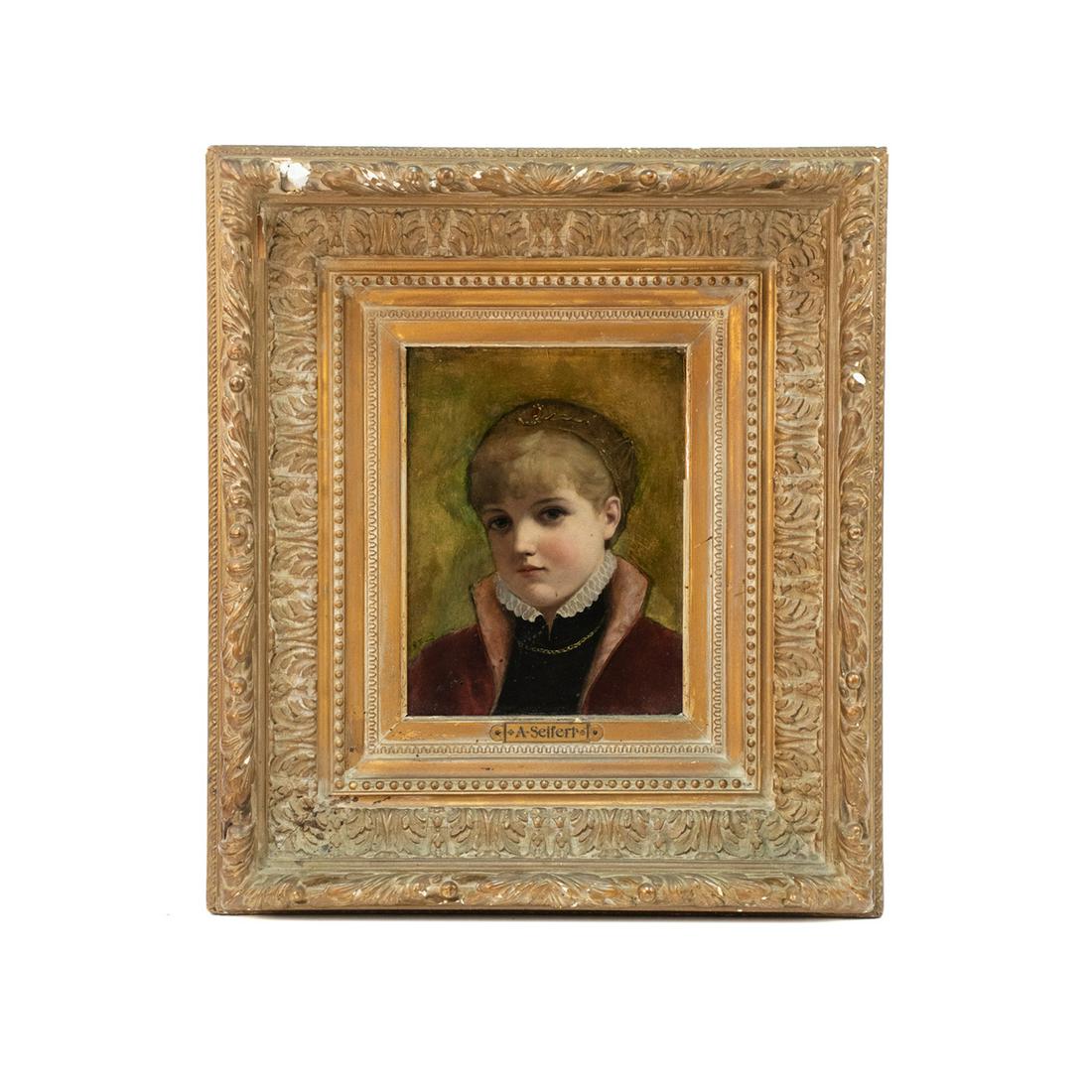 Alfred Seifert Signed Oil on Board Portrait (1 of 15)