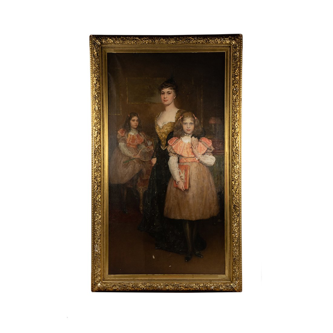 William M Chase Signed Oil on Canvas Family Portrait (1 of 20)