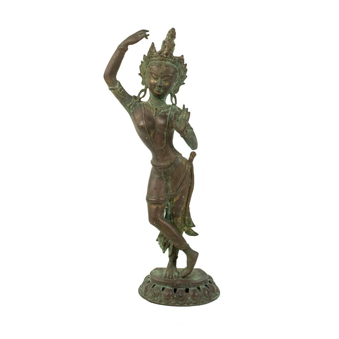 Antique Hindu Deity Copper Sculpture (1 of 17)