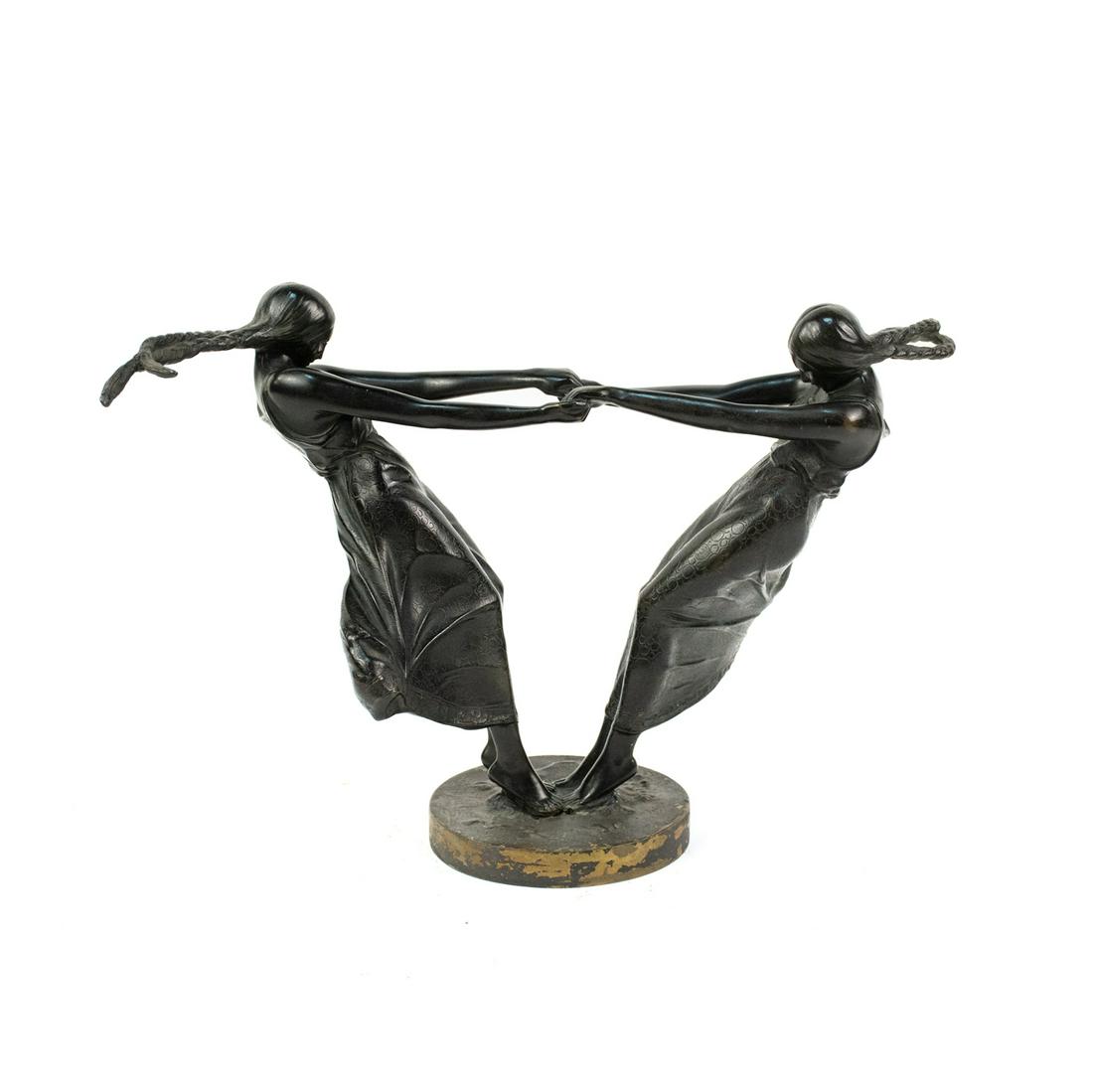 Bruno Zach Signed Dancers Bronze Sculpture (1 of 10)