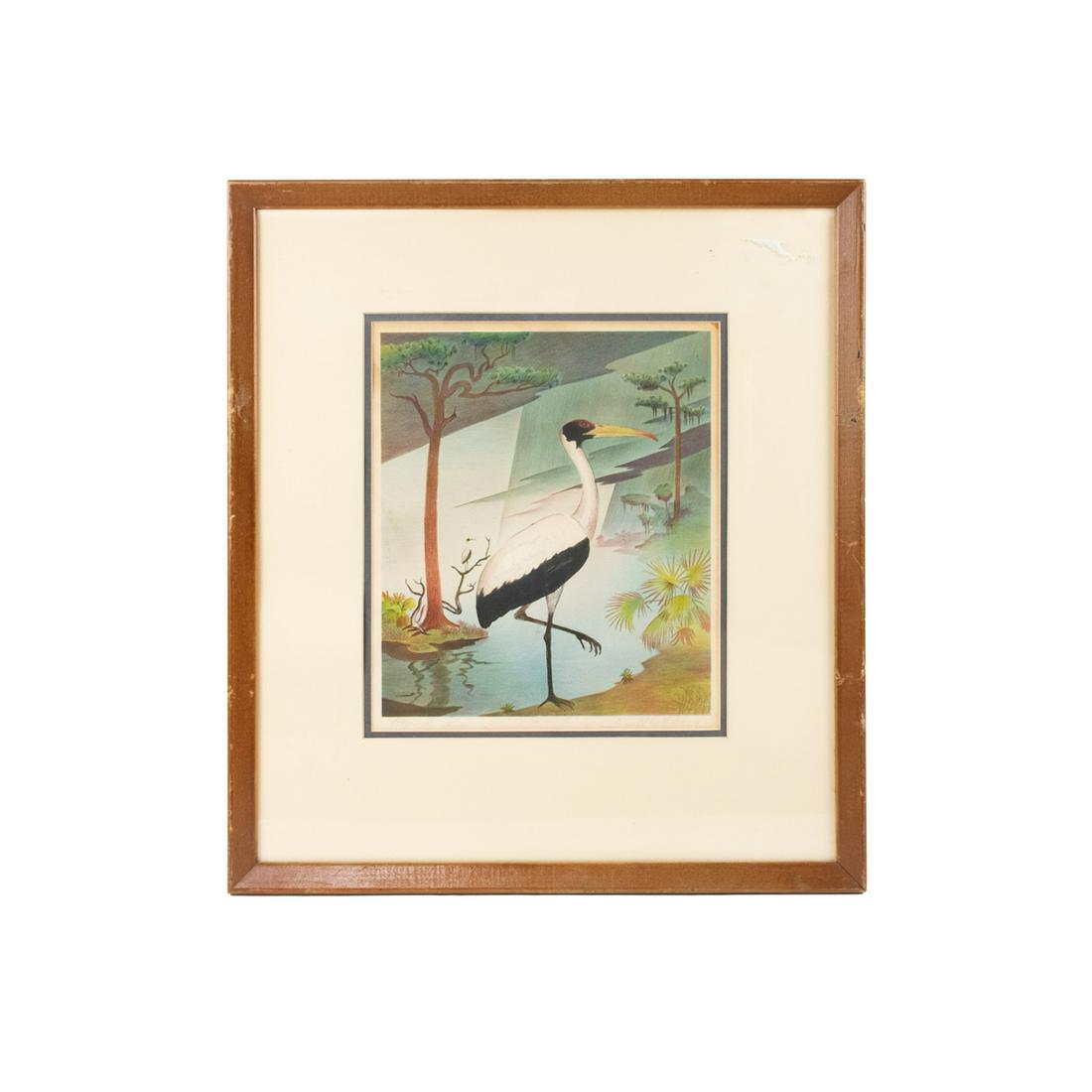 Buell Whitehead Signed Color Lithograph on Paper (1 of 11)