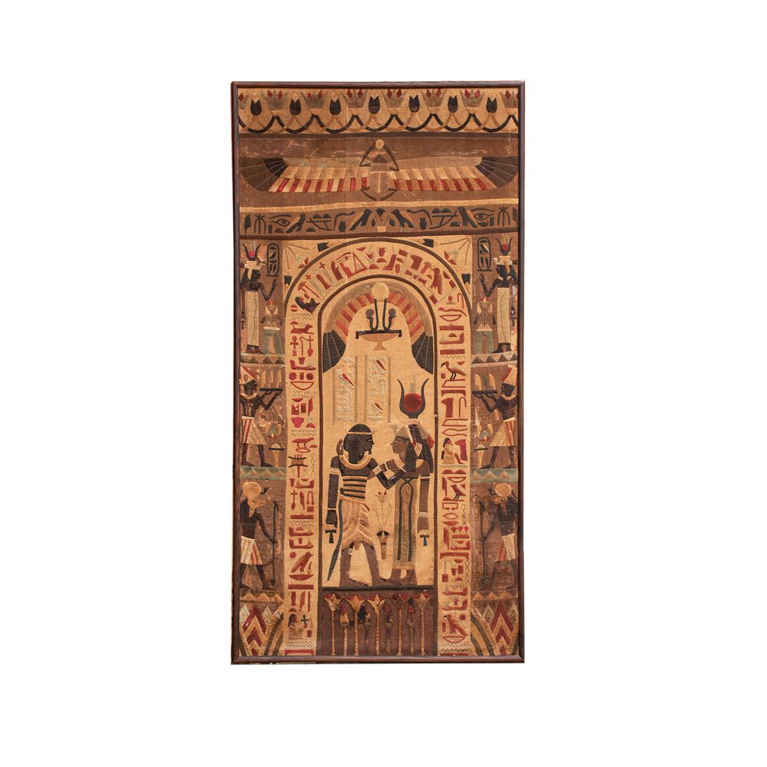 TOC Egyptian Revival Applique Tapestry Large Panel (1 of 20)