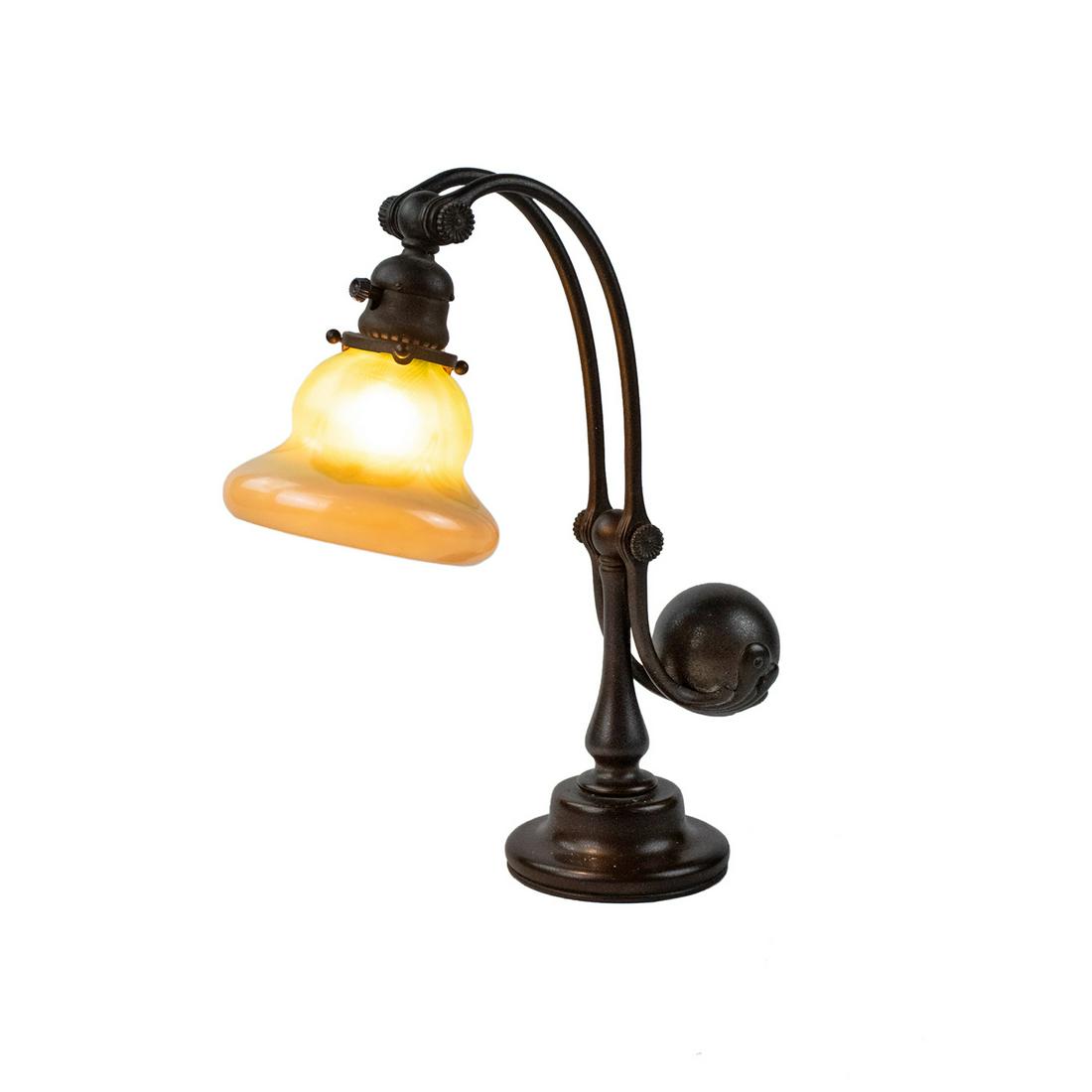 Tiffany Studios Counterbalance Bronze Desk Lamp (1 of 20)