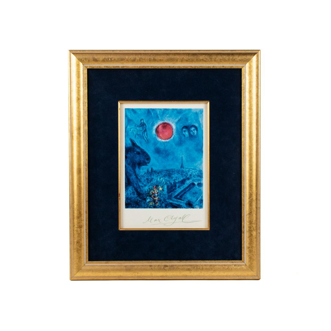 Marc Chagall 'Le Soleil de Paris' Signed Print (1 of 12)